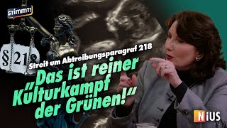 Anwältin gegen AbtreibungsLegalisierung  Annette Heinisch bei Stimmt Der NachrichtenTalk [upl. by Costanzia]