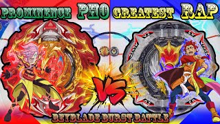 프로미넌스 피닉스Prominence Phoenix vs 그레이티스트 라파엘Greatest Raphael  【베이블레이드 버스트  Beyblade Burst】 [upl. by Faso]