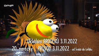 Ukládání BROUČKŮ  Chrudim 3112022  DVACATÉ NAROZENINY  průvod [upl. by Laira]