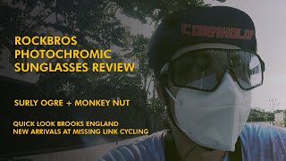 Rockbros Photochromic Sunglasses Review  Surly Ogre  Monkey Nut  Brooks Unboxing [upl. by Ardnaid153]