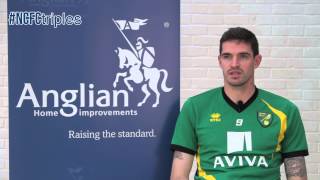 NCFCtriples  Kyle Lafferty interview with Anglian Home Improvements [upl. by Lleryt]