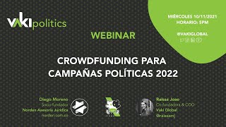 Crowdfunding para campañas políticas  Vaki Webinar [upl. by Iram982]