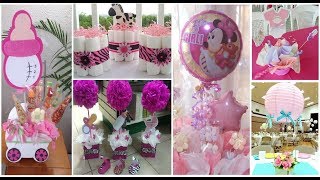 Centro de mesa para Baby Shower NIÑA  Baby Shower Centerpieces GIRL [upl. by Hcaz]