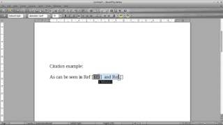 Adding Numbered References in Libreoffice [upl. by Reivazx]