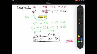 Quadratics 4  Solving equations by making a substitution [upl. by Pier]