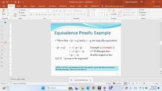 Logical Equivalences Prof 2 [upl. by Mcgee480]