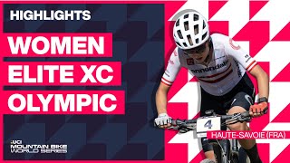 HauteSavoie  Women Elite XCO Highlights  2023 UCI MTB World Cup [upl. by Gilda]