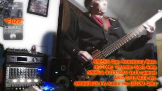 AMPEG Dan Armstrong Bass and CUSACK SCREAMER BASS FUZZ [upl. by Xonel]