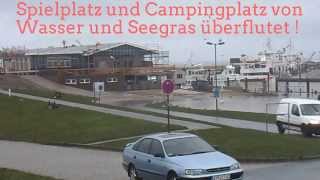 Harlesiel Campingplatz nach der Sturmflut quotXaverquot 7Dez2013Nordsee [upl. by Asiak917]