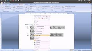 Tutoriale Video Microsoft Office  Adaugare bibliografie si citat [upl. by Eimac74]