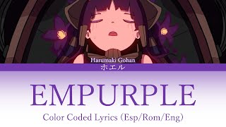 Color Coded ESPROMENG【Harumaki Gohan Ft Hatsune Miku】EMPURPLE  Lyrics [upl. by Sybila]