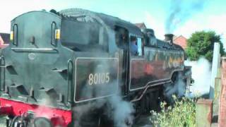 Wensleydale Railway Steam Leaming Bar 80105 [upl. by Aramak]