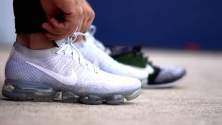 On The Foot EP9  Nike Air VaporMax Flyknit Pure Platinum [upl. by Ymorej]