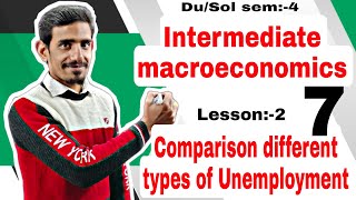 7 Comparison between different types of unemployment  Intermediate macroeconomics  Semester4 [upl. by Emmery]