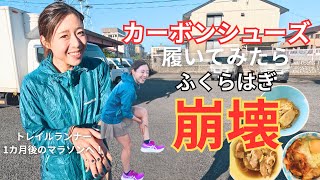 【カーボンシューズ】みんな助けて！困惑！ふくらはぎ崩壊！カーボンのための走り方がわからない！ [upl. by Ralaigh753]