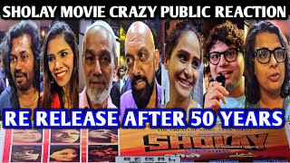 Sholay Movie Crazy Public Reaction  Re Release After 50 Years  Regal Mumbai  Amitabh Dharam [upl. by Aleil]