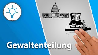 Gewaltenteilung einfach erklärt explain it simple  Erklärvideo [upl. by Charyl]