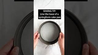 Line base of springform cake pan bakingtips homebakeacademy [upl. by Llertnek315]