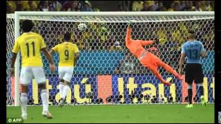 James Rodriguez Goal vs Uruguay  Crazy Colombian Commentary  World Cup 2014 Goal of Tournament [upl. by Eltsryk988]