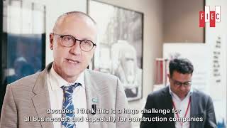 FIEC Interview with Niko Demeester  Embuild CEO [upl. by Nylarat]