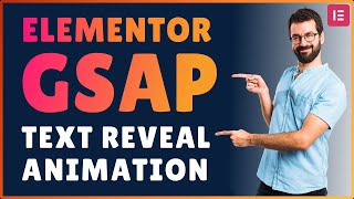 Elementor GSAP Text Reveal Animation  Elementor WordPress Tutorial [upl. by Netfa]