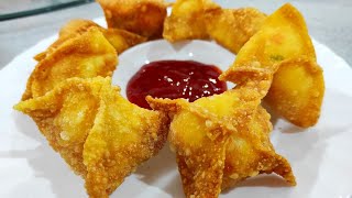 Crab Rangoon  Crispy Crab Cheese Wantan ♥ [upl. by Ahsehat]