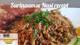 🇸🇷 Surinaamse Nasi recept  Surinam fried rice recipe [upl. by Lartnom]