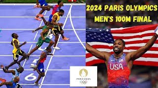 Mens 100 Meter Finals HISTORIC  Noah Lyles VS Kishane Thompson  Paris Olympics 2024 Gold Medal [upl. by Hafinah200]