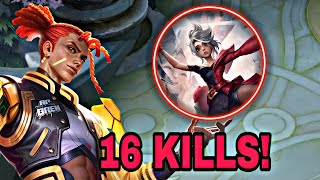 16 KILLS THE BRODY AP BREN SKIN IS TOO OP 🔥  BRODY GAMEPLAYS  MLBB [upl. by Emili649]