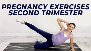 Pregnancy Exercises Second Trimester  30 Minute Pregnancy Workout Safe For All Trimesters [upl. by Timothee]