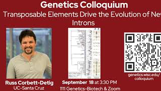 UWMadison Genetics Colloquium Russ CorbettDetig  September 18 2024 [upl. by Auhsohey]