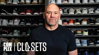 Dana White Shows Off 100kAYear Sneaker Collection And Rare Travis Scott Customs Complex Closets [upl. by Ridgley]