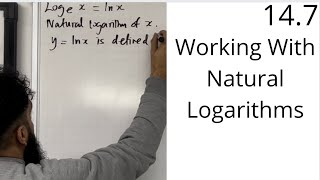 Edexcel AS Level Maths 147 Working With Natural Logarithms [upl. by Ikir]