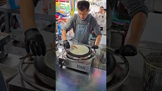 Oreo ice cream crepe  Korean Street Food shortsvideo [upl. by Laeria]