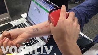 Prinker Prints Temporary Tattoos Directly Onto Your Skin [upl. by Hanala]