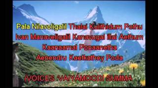 VAAYA MUDI SUMMA IRUDA NEW KARAOKE BY SELVA [upl. by Enomahs140]