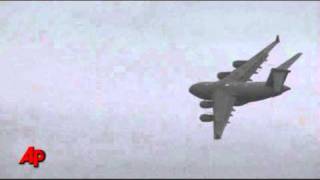 Raw Video Military Releases C17 Crash Footage [upl. by Ihcalam]