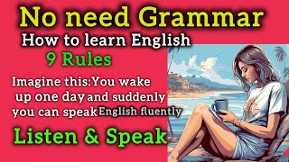 no need grammarhow to learn English in 2025learn english through english story englishstory [upl. by Godderd]