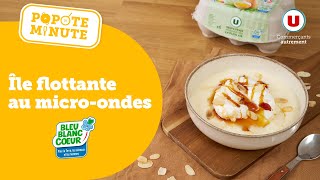 Une recette d’île flottante au microondes  c’est dans Popote Minute [upl. by Eiramllij]