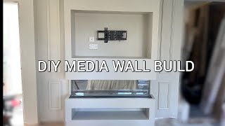 DIY Media Wall Build  PT2 [upl. by Joannes]