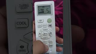 Haier dc inverter remote functions  Haier dc inverter remote  Haier dc inverter eco functions [upl. by Amis477]