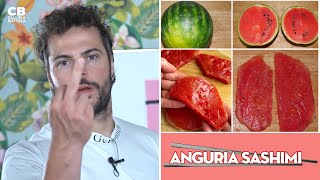 Sashimi di Anguria che sembra Salmone  Cucina Buttata [upl. by Gokey]