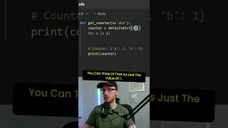 Python Counter  Defaultdict  Dictionary [upl. by Ahsemac]