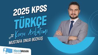 6 KPSS 2025 TÜRKÇE MUSTAFA ONUR BOZKUŞ SES OLAYLARI  1 [upl. by Asillim]