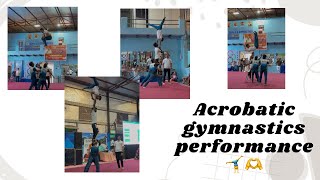 🤸‍♂️Acrobatic Gymnastics Performance🫶❤️ acrobaticgymnastics gymnastics jitugymnast [upl. by Housen]