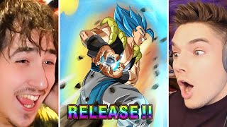 NEW LR Gogeta Blue Dual Summon Battle on Dokkan 9th Anniversary [upl. by Komara]