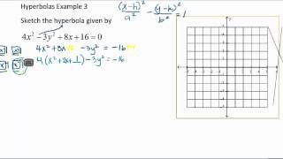 Change the Equation of a Hyperbola to the Standard Form by Complete the Square [upl. by Drawde]