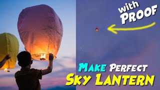 How to make Sky Lantern  Science behind a Sky Lantern  MR LOCAL SCIENTIST [upl. by William247]