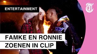 Famke en Ronnie bevestigen relatie met zoen [upl. by Eirahs]