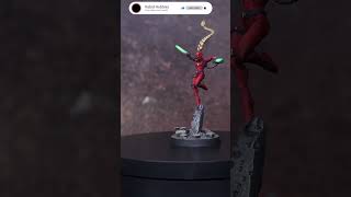 Red Callidus Assassin Warhammer 40k Lady Deadpool Style Final Footage Mini Painting warhammer40k [upl. by Ori]